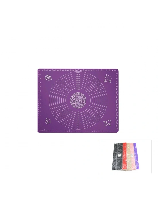 Egonex İbico İ22-371 ( Dikdörtgen ) ( 45x65cm ) ( Renkli Silikon ) Hamur Matı ( Ölçek Çizimli ) ( 220gr )*100