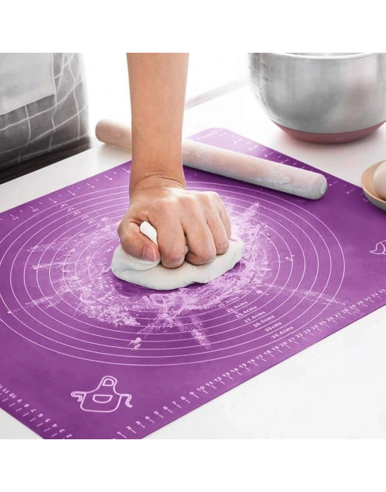 Egonex İbico İ22-371 ( Dikdörtgen ) ( 45x65cm ) ( Renkli Silikon ) Hamur Matı ( Ölçek Çizimli ) ( 220gr )*100