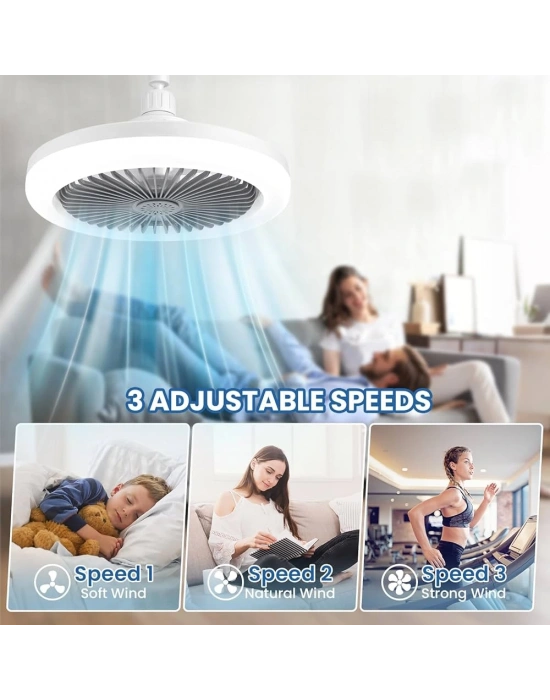 Egonex Led Işıklı Sessiz Tavan Vantilatörü