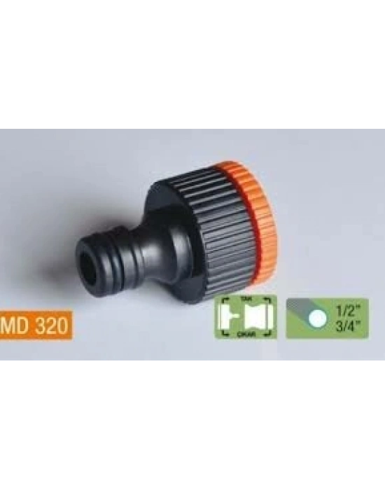 Egonex Medalyan Md-320 ( Dişi 1/2-3/4 ) Musluk Bağlantı Adaptörü*100x12