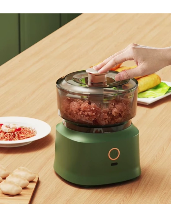 Egonex Mini El Rondosu Şarjlı Çelik 3 Bıçaklı