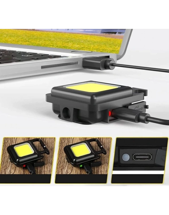 Egonex Mini Taşınabilir Led Çok Fonksiyonlu Fener
