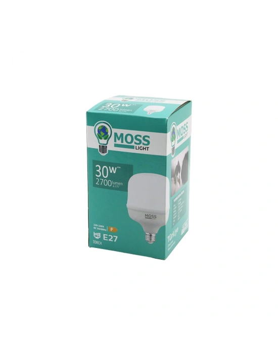 Egonex Moss Lıght Ms-3097 ( 30w ) ( Torch ) Led Ampul Plastik (e27) (2700lumen L175°) (50.000 Saat Ömür) (ıp20) (185-265v (ac) )*45