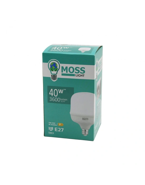 Egonex Moss Lıght Ms-3098 ( 40w ) ( Torch ) Led Ampul Plastik (e27) (3600lumen L175°) (50.000 Saat Ömür) (ıp20) (185-265v (ac) )*30