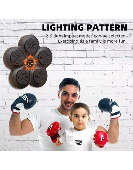 Egonex Müzikli Duvar Boks Padi Müzikli Boks