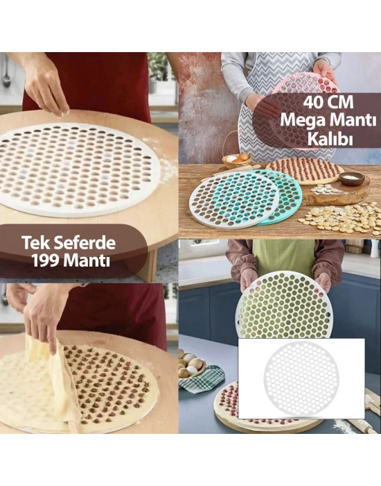 Egonex Plastlife Kp-170 ( Mega & 40cm ) Mantı Kalıbı Plastik ( 199 Mantı )*36=k
