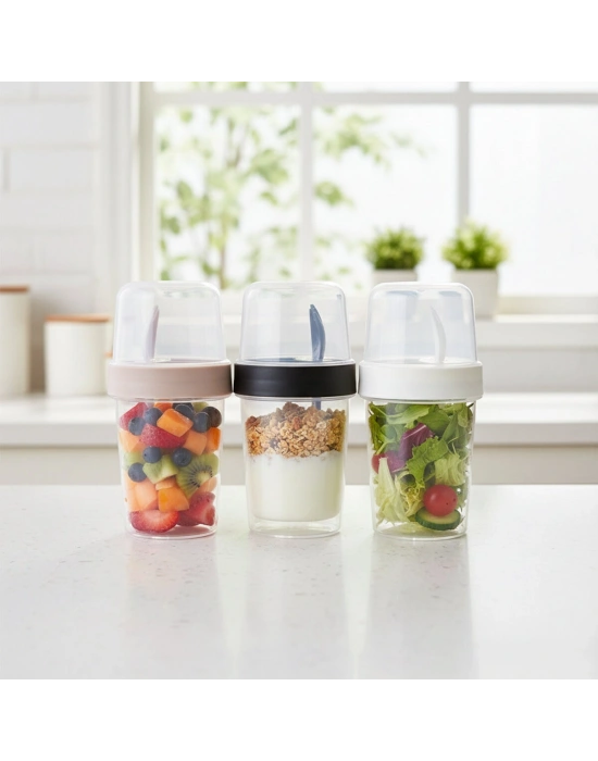 Egonex Plastlife Kp-173 Yoğurt Müsli & Atıştırmalık Kabı*24=k