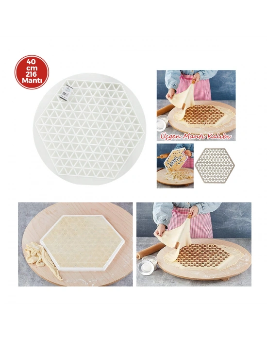 Egonex Plastlife Kp-177 Yuvarlak Mantı Kalıbı Plastik ( Çap = 41cm )*36=k