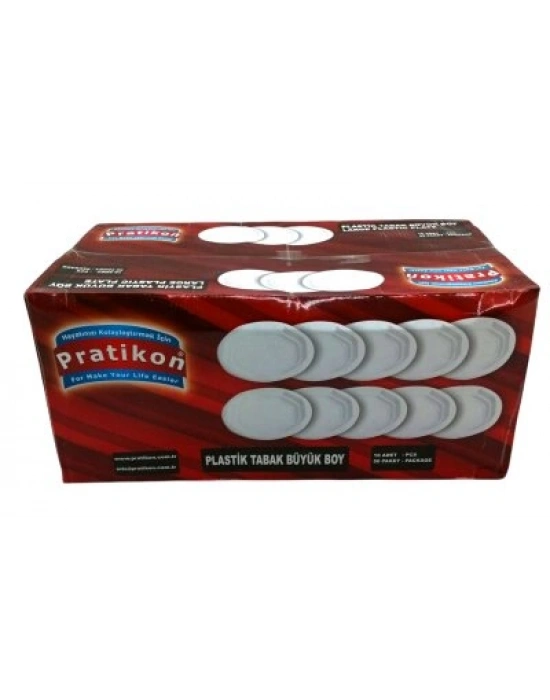 Egonex Pratikon Pr-1144 ( Büyük & Plastik ) Tabak 10pcs*50=k