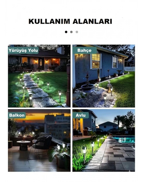 Egonex Saplamalı 12li Güneş Enerjili Bahçe Lambası EGN-1023