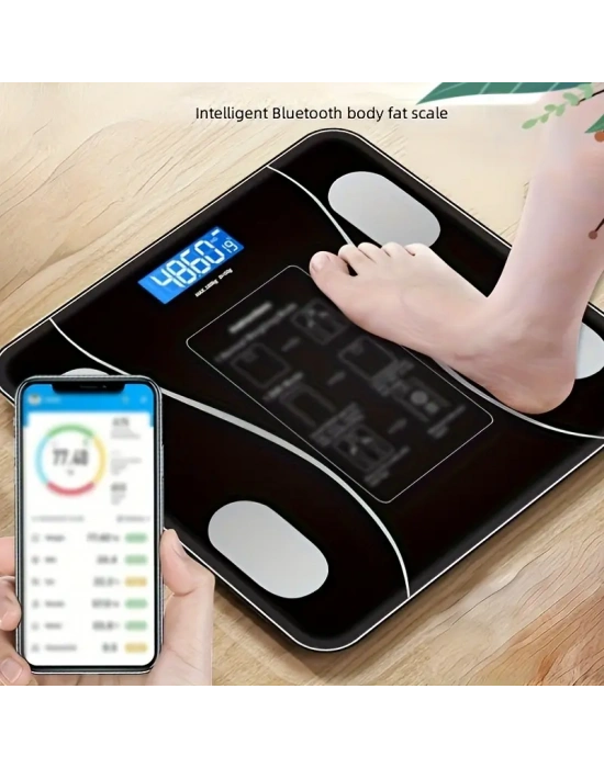 Egonex Siyah Akıllı Dijital Baskül Fs-550