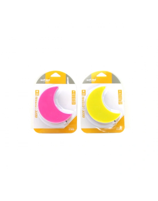 Egonex Softled-6975 ( Ay ) Gece Lambası Renkli ( 0.5w & 3 Led )*10x24