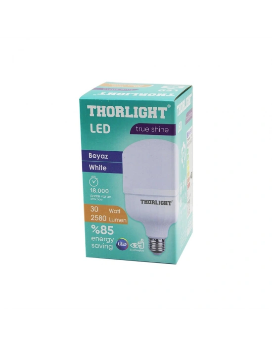 Egonex Thorlıght T-30b ( 30w ) E27 Torch T-shape ( Beyaz ) Led Ampul ( 2580 Lumen & 6400k & 18000 Saat & 2835 Smd Led )*20