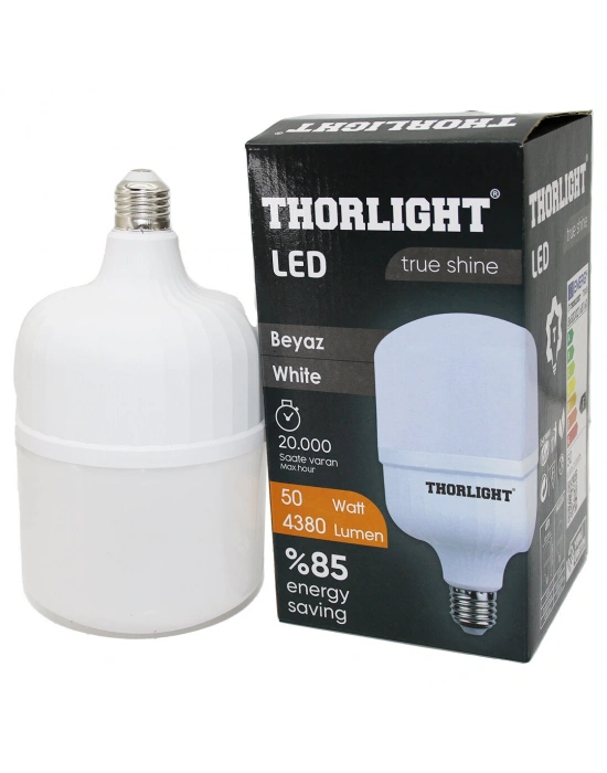 Egonex Thorlıght T-50b ( 50w ) E27 Torch T-shape Beyaz Led Ampul*20