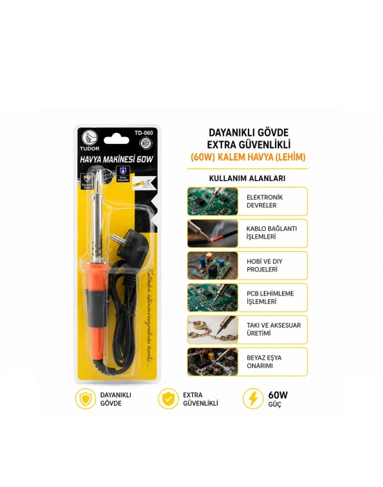 Egonex Tudor Td-060 ( 60w ) Kalem Havya ( Lehim ) ( 220v)*120