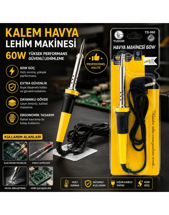 Egonex Tudor Td-060 ( 60w ) Kalem Havya ( Lehim ) ( 220v)*120