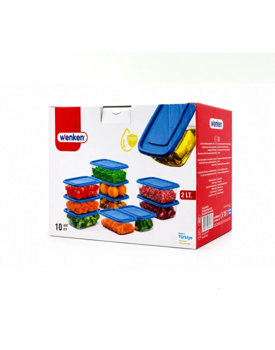 Egonex Wenken Ur-3679 ( 10pcs ) Sızdırmaz Saklama Kap ( 2lt )*16=k