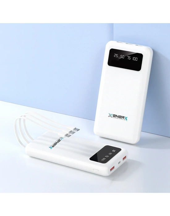 Enerx Enr-p20dc 20000 Mah 2.1 Amper Dahili Kablolu Powerbank Siyah