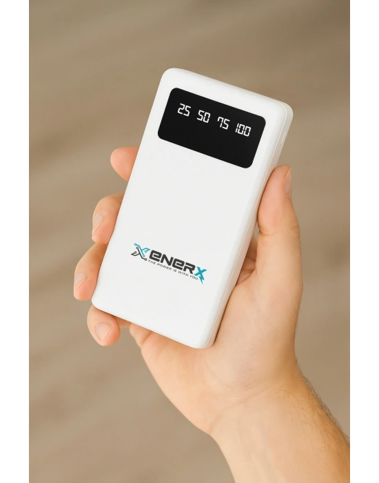 Enerx Enr-p20dc 20000 Mah 2.1 Amper Dahili Kablolu Powerbank Siyah
