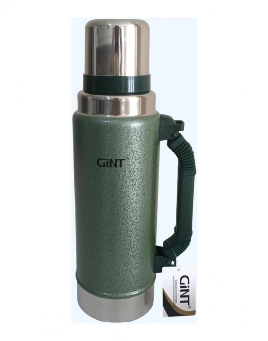 Gint 1.25 Litre Paslanmaz Çelik Termos 24 Saat Sıcak 12 Saat Soğuk Yeşil