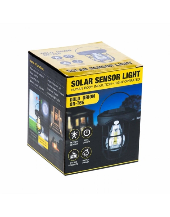 Gold Orion Lamba Solar Şarjlı Sensörlü Çok Amaçlı Or-t66