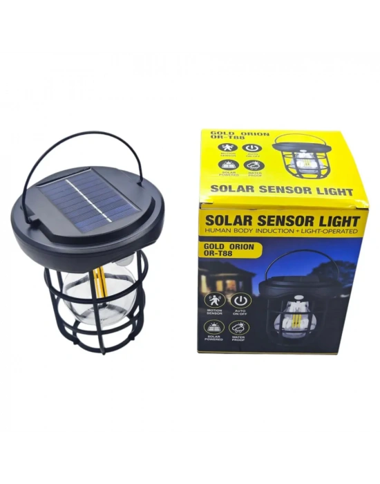 Gold Orion Or-t88 Solar Hareket Sensörlü Duvar Tipi Bahçe Aydınlatma