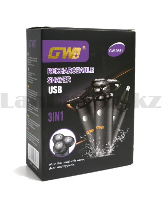 Gw-9851 Traş Makinesi Fonksiyonel 3in1