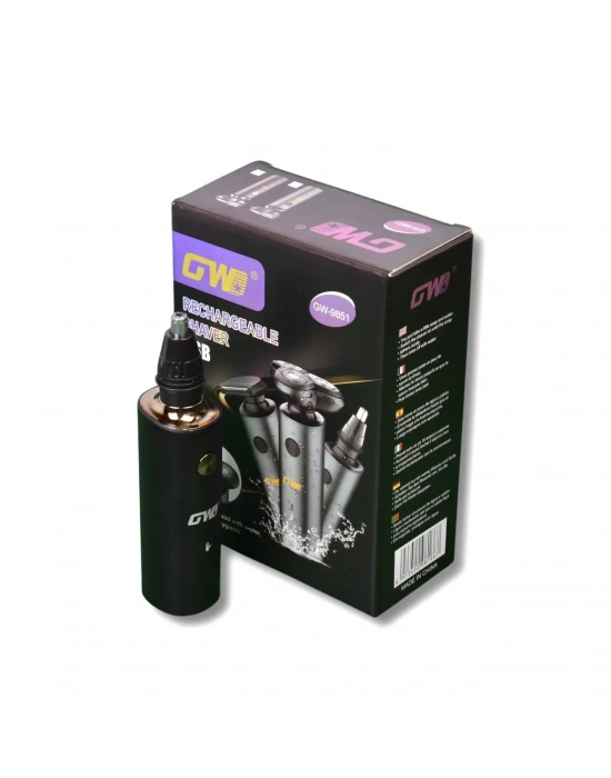 Gw-9851 Traş Makinesi Fonksiyonel 3in1