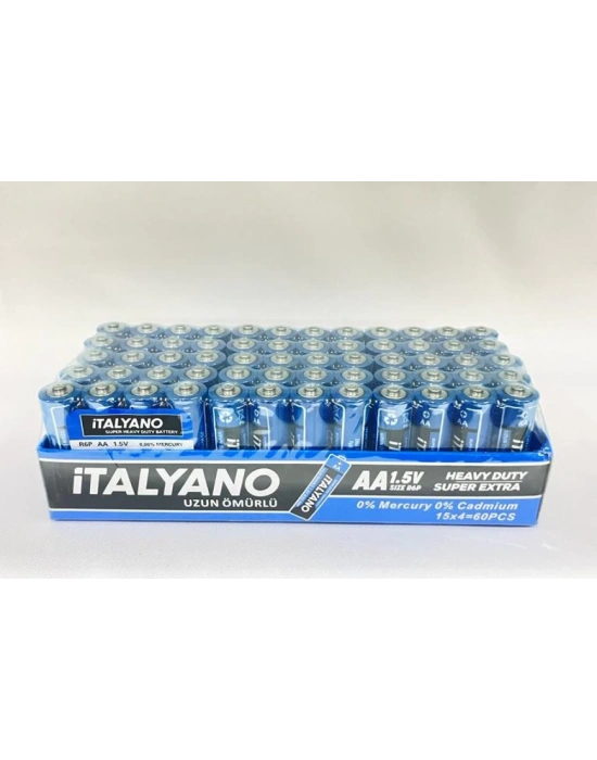 Italyano 1.5v Aa Kalem Pil 15x4 lü 60 Adet