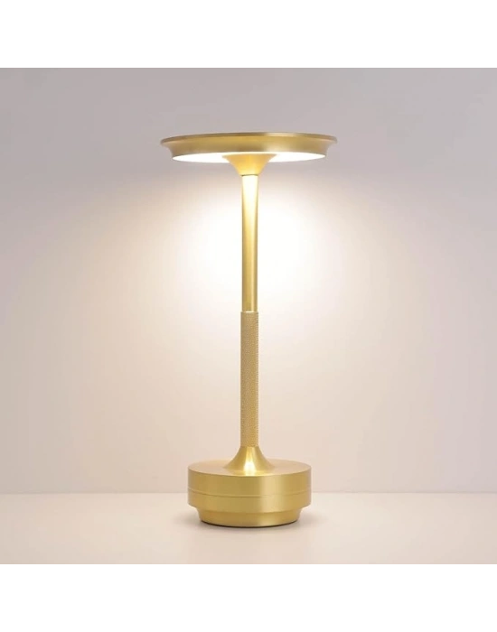 Kablosuz Led Masa Lambası 4000mah Pilli Dokunmatik Kontrollü Led Masa Lambası Komodin Lambası 3 Farklı Işık Rengi Kademesiz Kısılabilir Şarj Edilebilir Bar Restoran Kafe Yatak Odası İçin