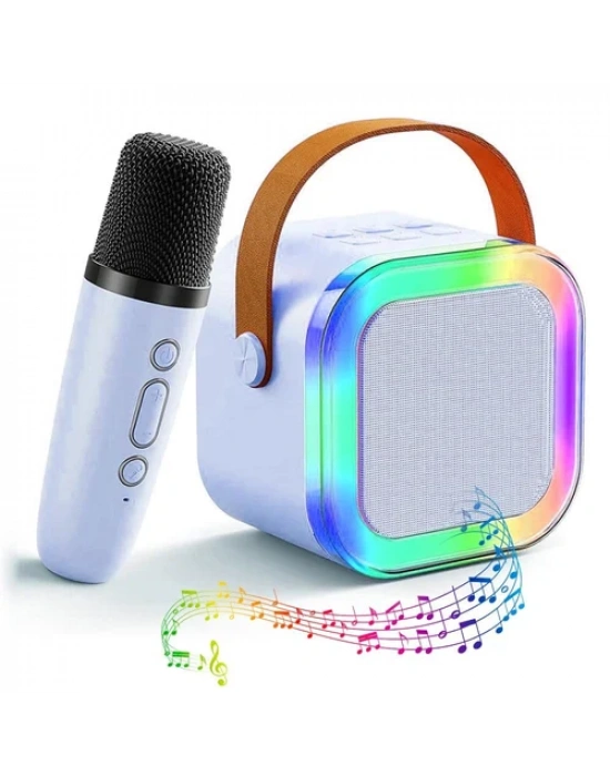 Karaoke Mikrofon Hoparlör Seti Mini Egonex