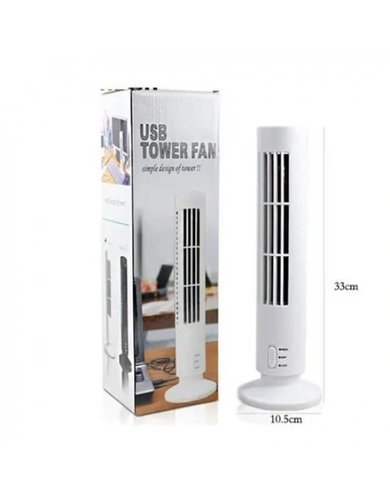 Kule Tipi Usb Elektrik Fan Yapraksız Klima Fanı