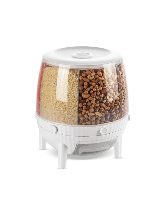 Kuru Gıda Ve Bakliyat 6lı Erzak Saklama Kabı 6 Kg