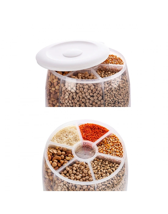 Kuru Gıda Ve Bakliyat 6lı Erzak Saklama Kabı 6 Kg