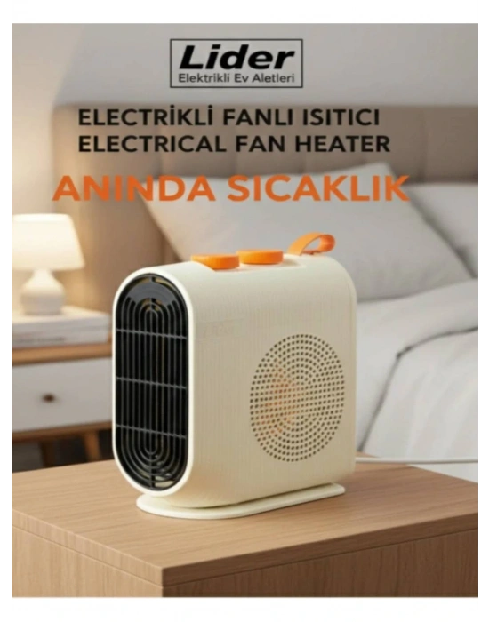 Lider Harza 2000 W Fanlı Isıtıcı Yatay