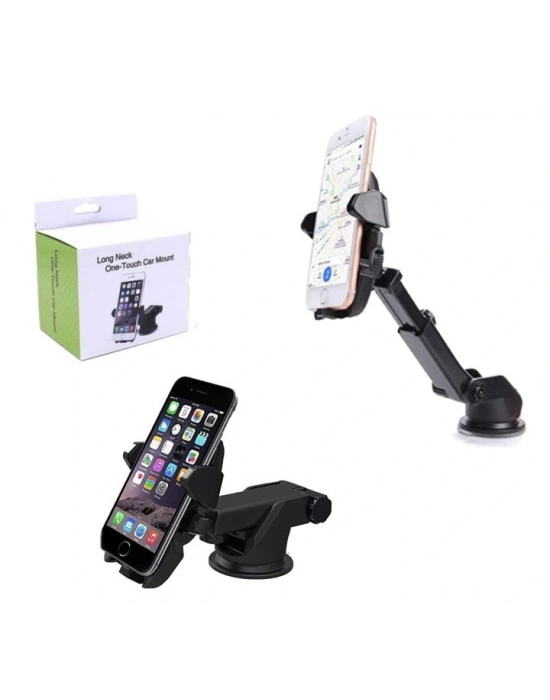 Long Neck One Touch Car Mount Araç İçi Telefonu Tutucu