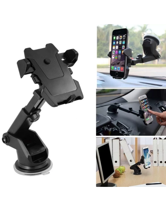 Long Neck One Touch Car Mount Araç İçi Telefonu Tutucu