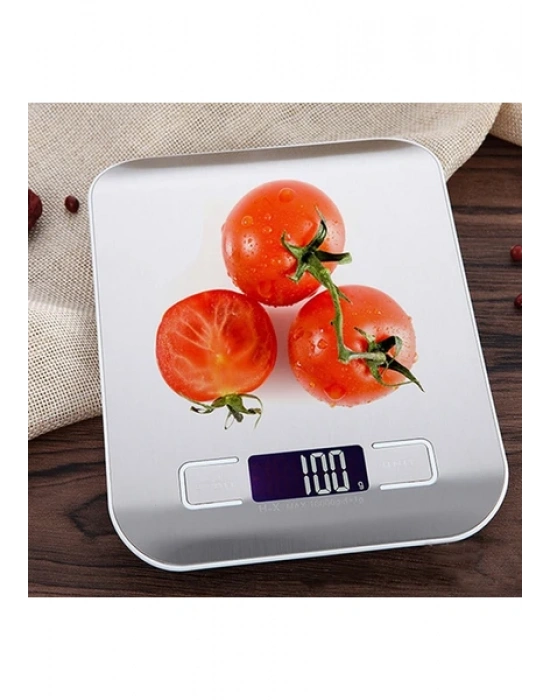 Metal Dijital Mutfak Terazisi Hassas Tartı 5 Kg Crown