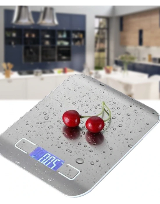 Metal Dijital Mutfak Terazisi Hassas Tartı 5 Kg Crown