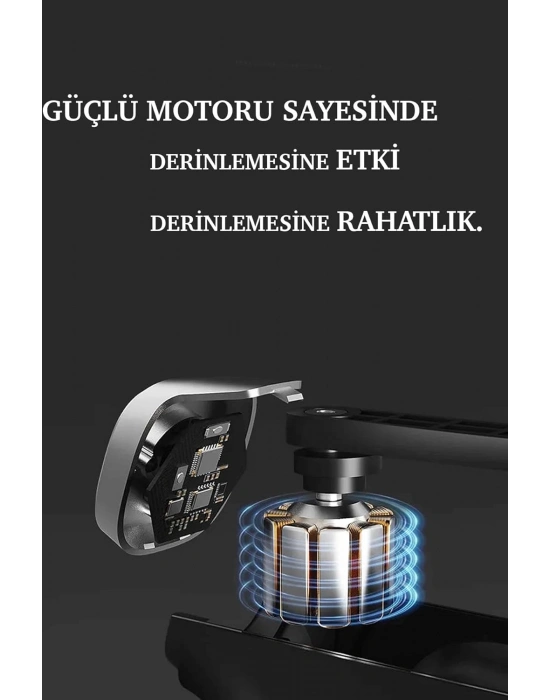 Mini Fascial Gun Profesyonel Şarjlı Masaj Aleti 4 Başlıklı Kh-800