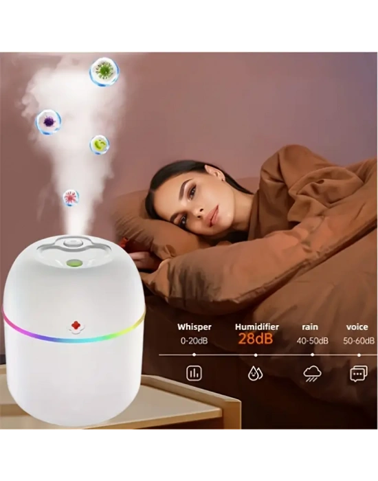 Mini Hava Nemlendirici 3in1 H2o Humidifier220ml