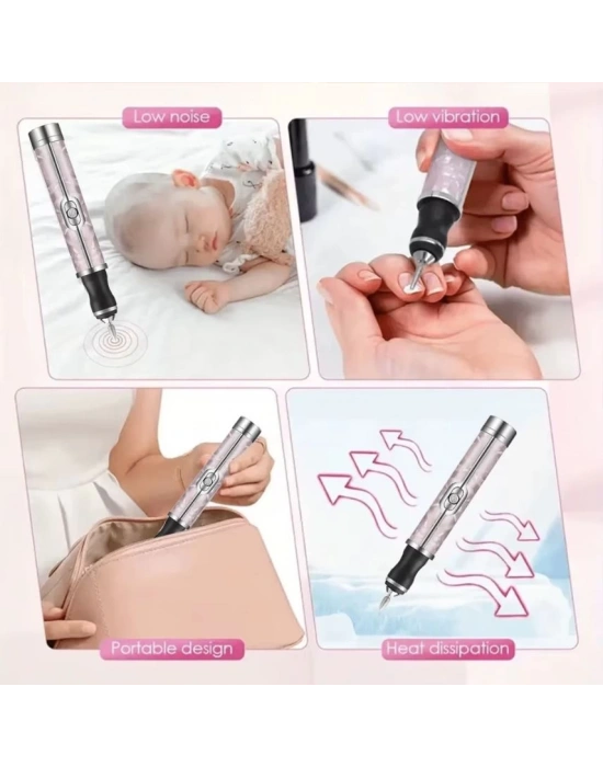 Egonex 13 In 1 Şarjlı Tırnak Törpüsü Ve Frezesi Seti, Manikür Ve Pedikür Cihazı