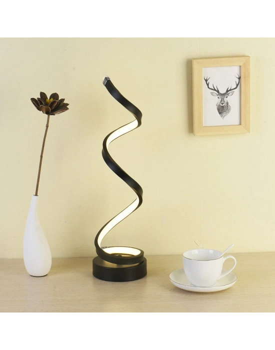 Modern Spiral Led Masa Lambası