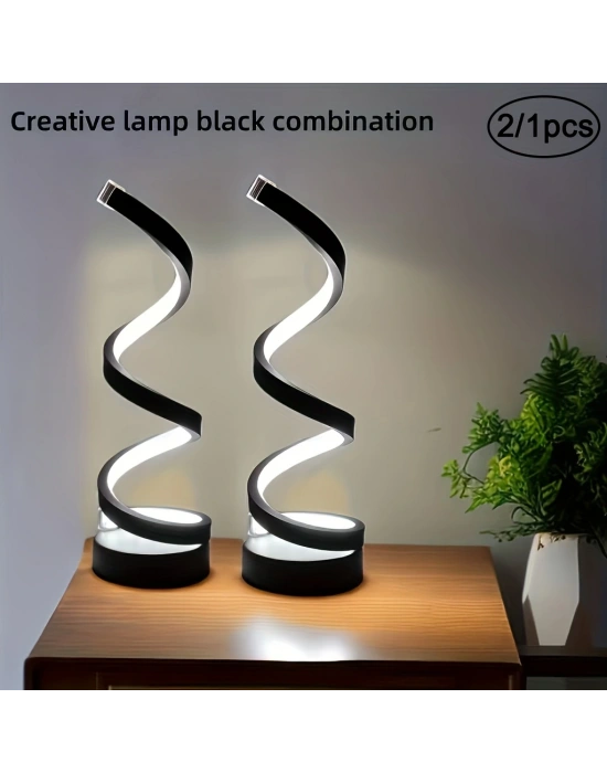 Modern Spiral Led Masa Lambası