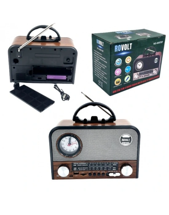 Nns Ns-6697bt Taşınabilir Bluetooth Nostaljik Radyo
