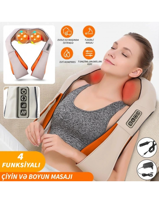 Ovmalı Ve Isıtmalı Boyun Masaj Aleti