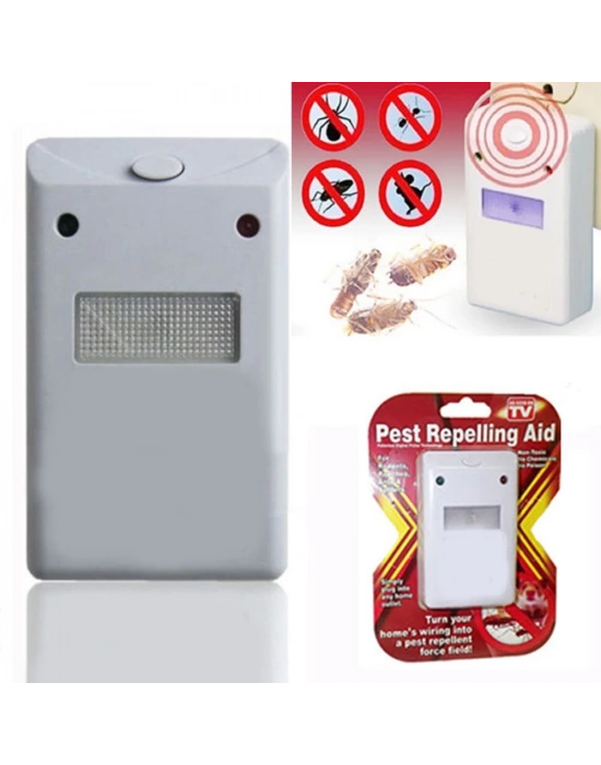 Pest Repeller Böcek Sinek Haşere Fare Kovucu Ultrasonik Zararlı Kovar Cihaz