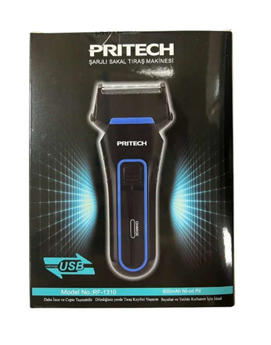 Pritech Şarjlı Sakal Tıraş Makinesi Seyahat Rf-1310
