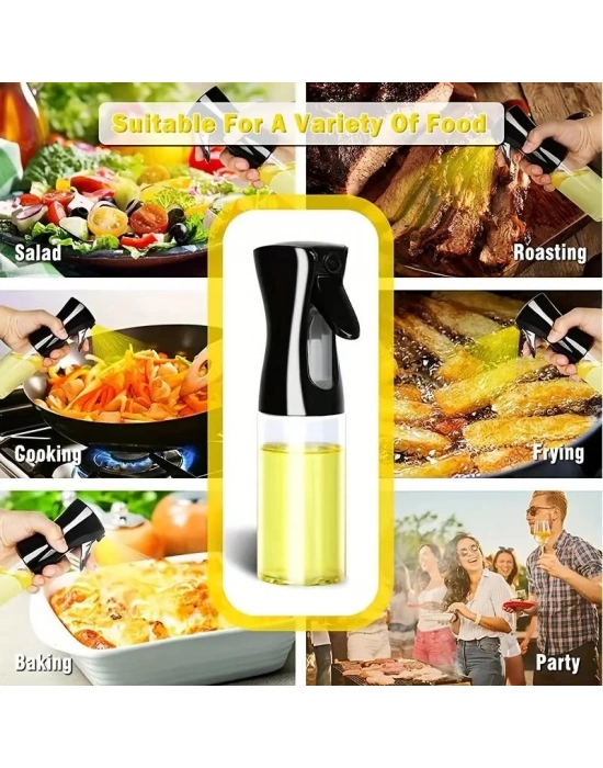 Püskürtmeli Sprey Yağ Limon Sirke Sos Şişesi Cam