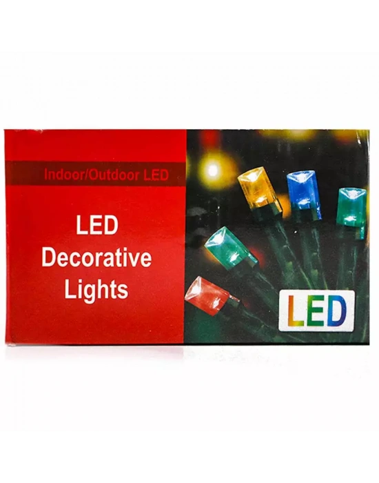 Rgb Renkli Işık Pirinç 10 Metre 100lü Ledli